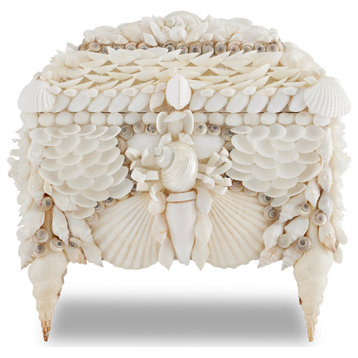 Boardwalk White Shell Jewelry Box