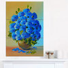 "A Bouquet of Blue Flowers" Canvas Art Print, 3 Panels, 28"x36"