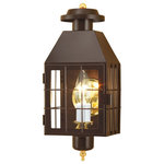 Norwell Lighting - Norwell Lighting 1059-BR-CL American Heritage - 1 Light Outdoor Post Lantern In - Inspired by the traditional style of colonial NewAmerican Heritage On Bronze Clear Glass *UL: Suitable for wet locations Energy Star Qualified: n/a ADA Certified: n/a  *Number of Lights: 1-*Wattage:60w E26 Edison bulb(s) *Bulb Included:No *Bulb Type:E26 Edison *Finish Type:Bronze