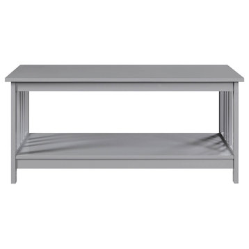 Mission Coffee Table With Shelf