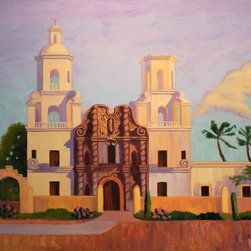San Xavier Mission (White Dove of the Desert) - Paintings