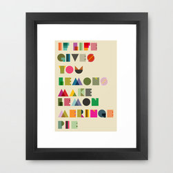 Pie Framed Art Print by Kingslip - Prints And Posters