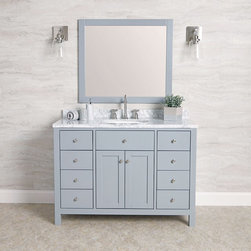 Hampton 48" Oak Vanity - Bathroom Vanities And Sink Consoles
