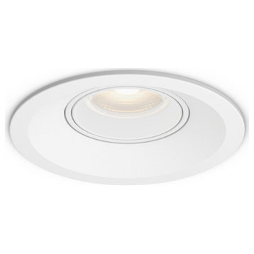 Aperture 3"5CCT Multi Functional Recessed Light With Adjustable Head, White