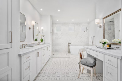 Elegant bathroom photo in Houston