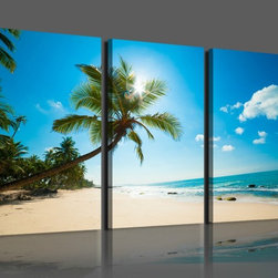 3-Piece sectional "Sky" Painting - Paintings