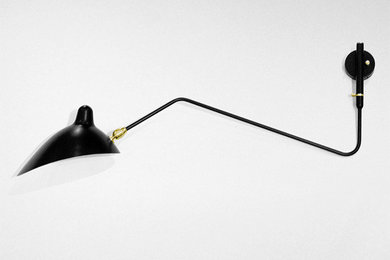 The Serge Mouille One Arm Rotating Sconce