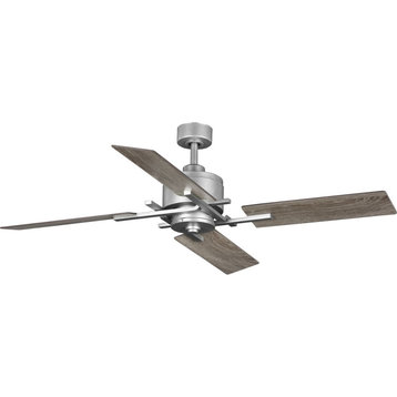 Bedwin Collection 54" 4-Blade Galvanized Ceiling Fan