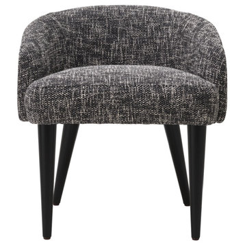 Curved Back Accent Chair | Eichholtz Rizzo, Black