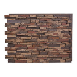 147-36-EVEREST DEEP SLATE STACKED WALL PANEL - 36"H - Wall Panels