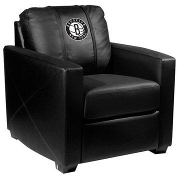 Brooklyn Nets Secondary Stationary Club Chair Commercial Grade Fabric