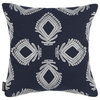 Blossom Pillow, Navy/Periwinkle