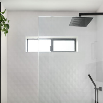 European modern meets Burbank farmhouse bungalow.