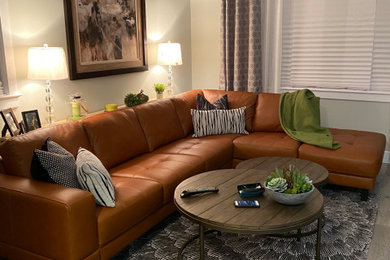 Inspiration for a modern living room remodel in Toronto