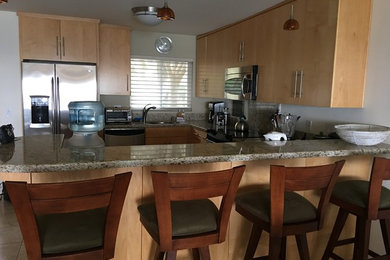 Inspiration for a coastal kitchen remodel in San Diego