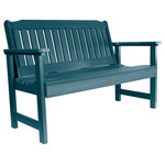 Highwood USA - Lehigh Garden Bench, Nantucket Blue, 4' - 100% Made in the USA - backed by US warranty and support