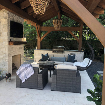 Timber Frame Outdoor Kitchen