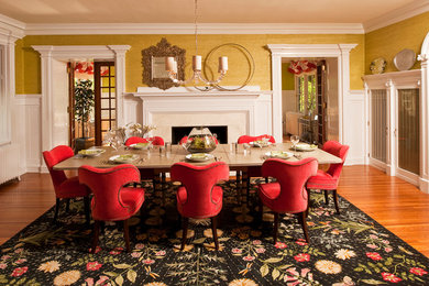 Inspiration for a traditional dining room in Cleveland.
