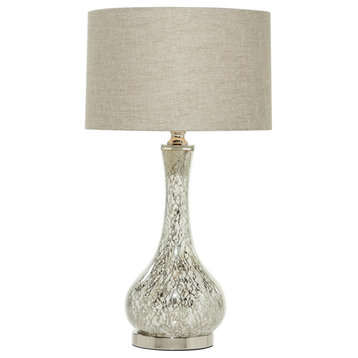 Glam Silver Glass Table Lamp 83832