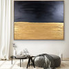36x48 Richness Gold Black Contemporary Art Large Modern Painting MADE TO ORDER