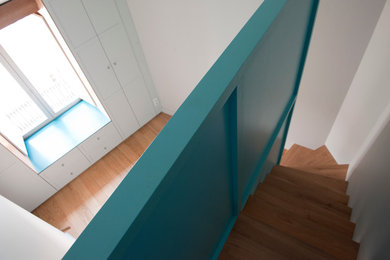 Exemple d'un escalier tendance.