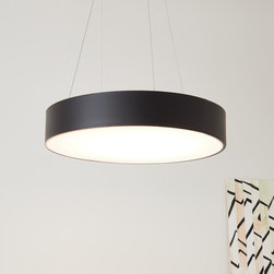 15" SOMMER SINGLE LED DRUM CHANDELIER - Chandeliers