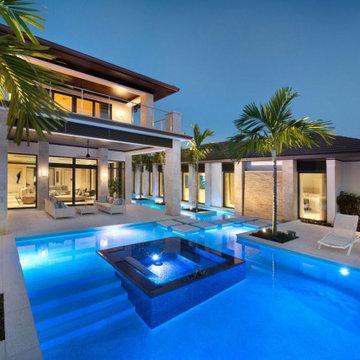 Beverly Hills Outdoor Living Area with Pool/spa
