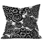 Deny Designs - Julia Da Rocha Circo Doodles Outdoor Throw Pillow - Do you hear that noise? it's your outdoor area begging for a facelift and what better way to turn up the chic than with our outdoor throw pillow collection? Made from water and mildew proof woven polyester, our indoor/outdoor throw pillow is the perfect way to add some vibrance and character to your boring outdoor furniture while giving the rain a run for its money. Note: Accessories not included.