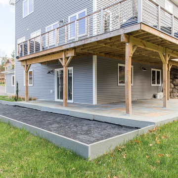 Blue Stone Patio + Bocce Ball Court in New Paltz