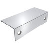 Amerock Edge Pull Collection Cabinet Edge Pull, Polished Chrome, 3" Center-to-Ce
