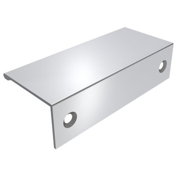 Amerock Edge Pull Collection Cabinet Edge Pull, Polished Chrome, 3" Center-to-Ce