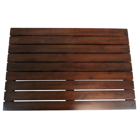 Teak Floor Mat, Walnut, Large