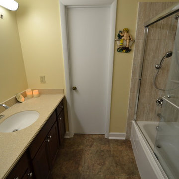 Brytons bathroom remodel in seaside pattern