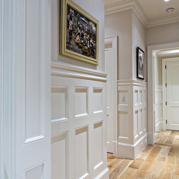 Coastal Wainscoting Hallway Detail