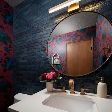 Tiger Mountain Powerful Powder Room with a Peep of Modern Frida