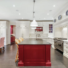 Kitchens With Red Islands
