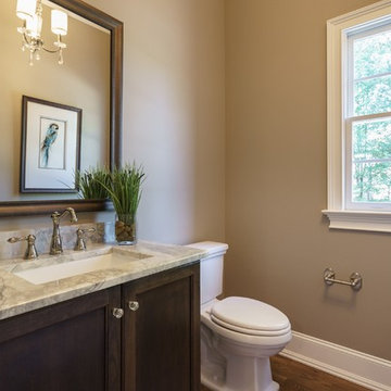 Powder Room with Granite Countertop