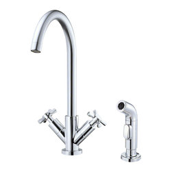 Danze Parma&trade; Two Handle High-Rise Kitchen Faucet - Kitchen Faucets