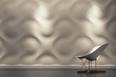 3D Decorative wall panel - model 01 - Curves