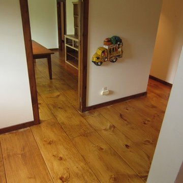 East Hampton Wide Plank Eastern White Pine installation and refinishing