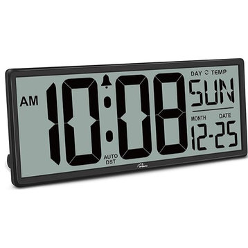14.5" Large Digital Wall Clock Battery Operated with Jumbo Numbers