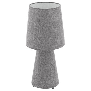 Eglo 97132A Carpara 2 Light 22" Tall Table Lamp - Grey