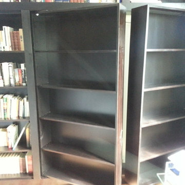 Built-in Bookcases with Hidden Vault