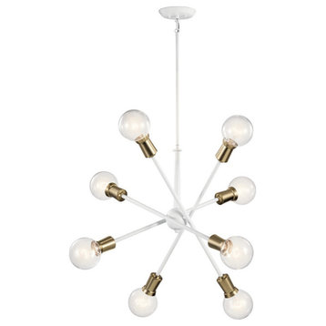 Kichler Armstrong 8-Light 1 Tier Chandelier 43118WH, White