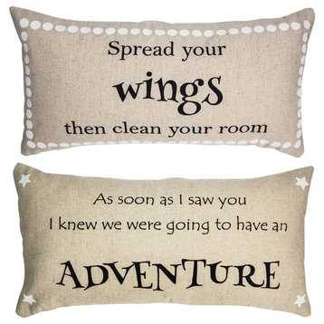 Spread Your Wings Children's Reversible Pillow Cover