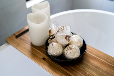 Inspiration for a transitional home design remodel in San Diego
