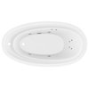 Leni 5.9 ft. Jetted Whirlpool Tub With Reversible Drain, White