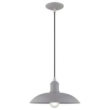 Livex Lighting Nordic Gray 1-Light Mini Pendant