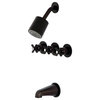 Kingston Brass KBX813.ZX Millennium Tub and Shower Trim Package - Oil Rubbed