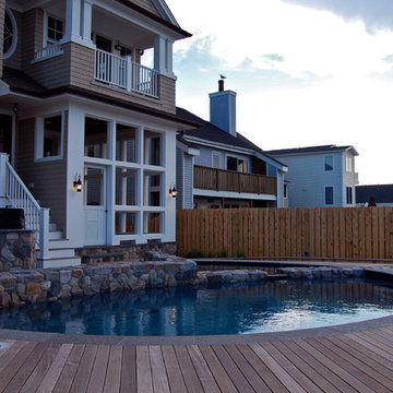 Ipe Deck Surrounding Beachfront Pool & Spa (detail)
